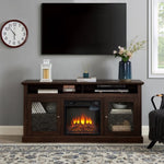 ZUN Contemporary TV Media Stand Modern Entertainment Console 18" Fireplace Insert for TV Up to 65" 37943791