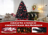 7.5 FT Artificial Christmas Tree with DIY 350 Warm White LED Lights, Hinged Xmas Pine Tree with Tree 47530637