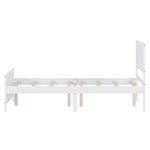 ZUN Wood Platform Bed Frame with Headboard, Mattress Foundation with Wood Slat Support, No Box Spring 15266389