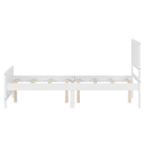 ZUN Wood Platform Bed Frame with Headboard, Mattress Foundation with Wood Slat Support, No Box Spring 15266389