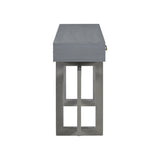 U_STYLE Elegant Console Table with Three Drawers, Extra Long Entryway Table for Entryway, Hallway, N711P175776E