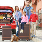 Hardshell Luggage Sets 3 Pieces 20"28" Luggages and Cosmetic Case Spinner Suitcase with TSA Lock N732P171585O