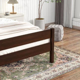 Twin Bed with Headboard and Footboard,Espresso W504P262994