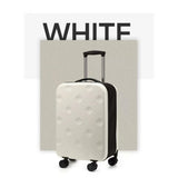 Fashion White Foldable 20in Travel Luggage Expandable 45L Capacity Hard Shell Boarding Suitcase with 11131121