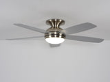 52 Inch 5 PCS Plywood Reversible Blades Ceiling Fan With Light Kit 3 Color , LED, DC 6 Speed ,Remote W3775P369167