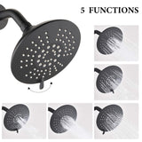 Single Handle Tub Spout and 5-functions Shower Head Set W121943759