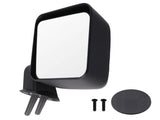 Left Manual Mirror Textured fit for Jeep Wrangler Unlimited 2007-2018 Black 56251151