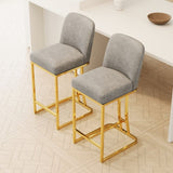 Dining 360&degSwivel Bar Chairs Set of 2 Modern style bar chairs with simple design, Creative Design W1727P240722