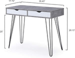 ZUN Modern Table 1pc Laurel Small Desk with Drawers for Bedroom Study Home Office Dorm Stylish Computer B011P236746