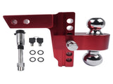 Adjustable Red Trailer Hitch Fits 2" Receiver 6" Drop Solid Tube Hitch 12500 LBS 16289842