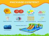 9 in 1 For Endless Fun Inflatable Bounce House with Blower Shower Soak Pool Sprinkler Fountain Water 80529343