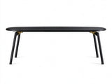 Folding Coffee Table No Assembly Required, 39.4" x 19.7" x 18.3", Melamine 66749266