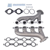 ZUN LS Swap Cast Iron Manifold Headers for Chevy Corvette Camaro LS1 LS2 LS3 9988-R-BLEM 38435123