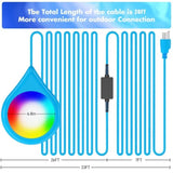 20W Smart LED Pool Lights with 26ft Cord and APP Control IP68 Waterproof, Color Changing Magnetic 99135574