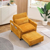 Yellow comfortable chair for Small apartment Bedroom space Balcony Small sofa bed Lazy Small sofa W1658P290465