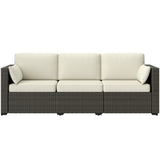 Rattan Three-Seat Sofa 26499721
