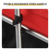 Q235 steel pipe 96*75*58cm bicycle trailer rack black and red 100kg cargo trailer with handle 68255169