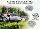 Outdoor Swing Cushions 70 Inch, Waterproof 4" Thick Porch Swing Cushion Replacement with Backrest 35948211