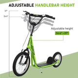 youth scooter is equipped Dual Brakes - Green 81191340