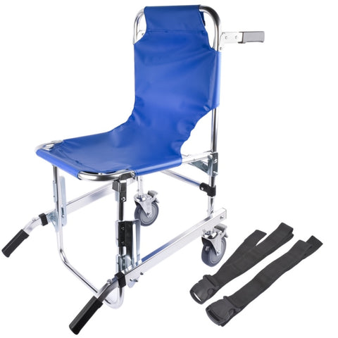 Foldable Lightweight EMS Stair Chair with Brake, Medical Emergency Evacuation Lifting Climbing 70169544