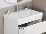 24 Inch Bathroom Vanity Sink Top,Ceramic Basin,2.6-inch Thickened Ceramic Basin,Does Not Include W3151P374492