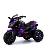 ZUN Kids Motorcycle Ride-On Motorcycle 3-Wheels Battery Powered Motorbike Rechargeable 12 V kids ride on W1760P252041