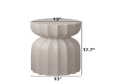 13" Modern Outdoor and Indoor Waterproof Coffee Table and Side Table Set, Durable MgO Cement Design, W757P332044