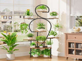 Plant Stand Indoor with Grow Light, 9 Tiered 63" Tall Indoor Plant Shelves for Multiple Plants, W3101P314624