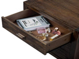 Wood Nightstand End Side Table with 3 Drawer for Living Room, Bedroom 02743456