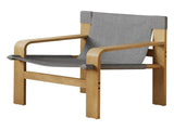 Detachable and Washable Oak Accent Chair Wide Armrest Mid-Century Lounge Chair Linen Fabric Armchair W2336P251806