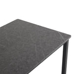 ZUN Disassemble rectangular dining table with straight feet MDF grey PVC marble surface 120*76*76cm N101 10906772