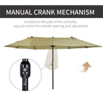 ZUN Outdoor beach umbrella/Double-Sided Market Umbrella （Prohibited by WalMart） 97689925