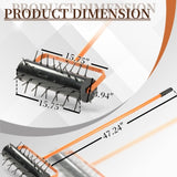 17-inch Lawn Aerator, Rolling Aerator Lawn Tool, Heavy Duty Lawn Aerator Tool, Grass Aerator & 87645449