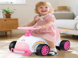 Kids Ride-On Sliding Car with Music Function, 3 Themes Sit-and-Scoot Toy for 19-36 Months 83420488