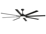 72 Inch Modern Large Design Ceiling Fans With Smart Remote Control 6 Wind Speed DC Motor Black for 92131768
