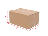 100 Corrugated Paper Boxes 6x4x4"Yellow 37949787