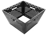 Burn Barrels without Bottom Board for Outside, Thick Burn Case for Yard Waste, Low Smoke Design 08554910