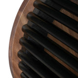 ACACIA SOLID WOOD SIDE TABLE,NATURAL & BLACK COLOR N770P269894N