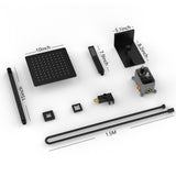 Rainfall Shower System With Storage Rack 10 inch Shower Faucet Set Matte Black High Pressure T3177P269148