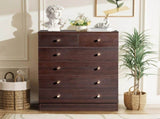 Modern Simple 6-Drawer Dresser Brown 72602814