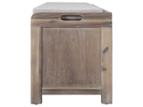 Storage Bench with Removable Basket and 2 Drawers, Fully Assembled Shoe Bench with Removable Cushion 20282827
