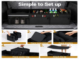 Car Trunk Organizer with Insulated Leakproof Cooler Bag, Large Capacity Foldable Storage Box with 00838887