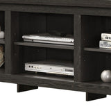 ZUN Benito Dark Gray 70"W TV Stand with Open Shelves and Cable Management B061P184948