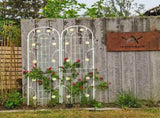 4 Pack Metal Garden Trellis 86.7" x 19.7" Rustproof Trellis for Climbing Plants Outdoor Flower W1586135968