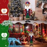 Lighted Nutcracker Christmas Yard Decorations, Pre-lit 2D Nutcracker Soldier with 162 LED Warm White 33024273