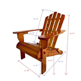 Outdoor or indoor Wood Adirondack chair, foldable, OAK W495P286083