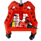 Pneumatic 360 Degree Swivel Mechanics Rolling Creeper Seat, Heavy Duty Rolling Mechanics 85069298