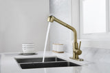Utility Sink Faucets Single-Handle Pull-Out Laundry Faucet with Dual Spray Function in Stainless W928110189