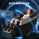 ZUN Deluxe Massage Chair Full Body - 3D SL Track Zero Gravity Massage Chair Recliner with Calf and Foot W2561P177595