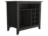 DEPOT E-SHOP Mojito Bar Cabinet, One Open Drawer, One Open Shelf, Black B097133096